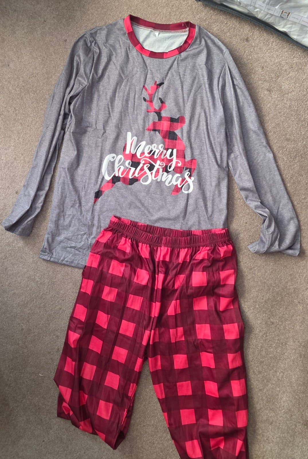 Girls Christmas Pajamas 2pc sz 14 - Thumbnail 2