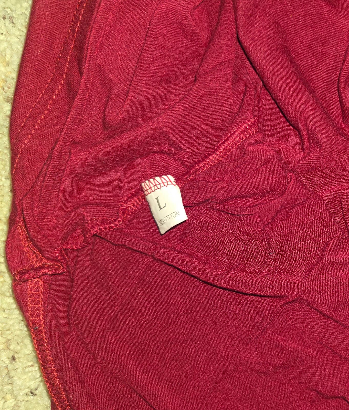 Dress Sz L burgundy - Thumbnail 3