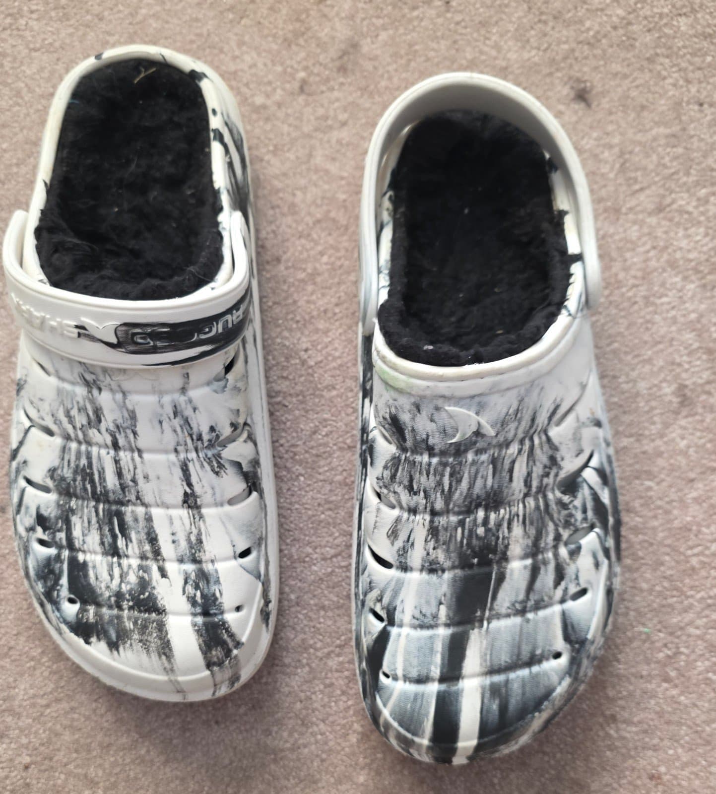 Men's Rugged Shark Fleece Lined Shoes sz 7 - Thumbnail 3