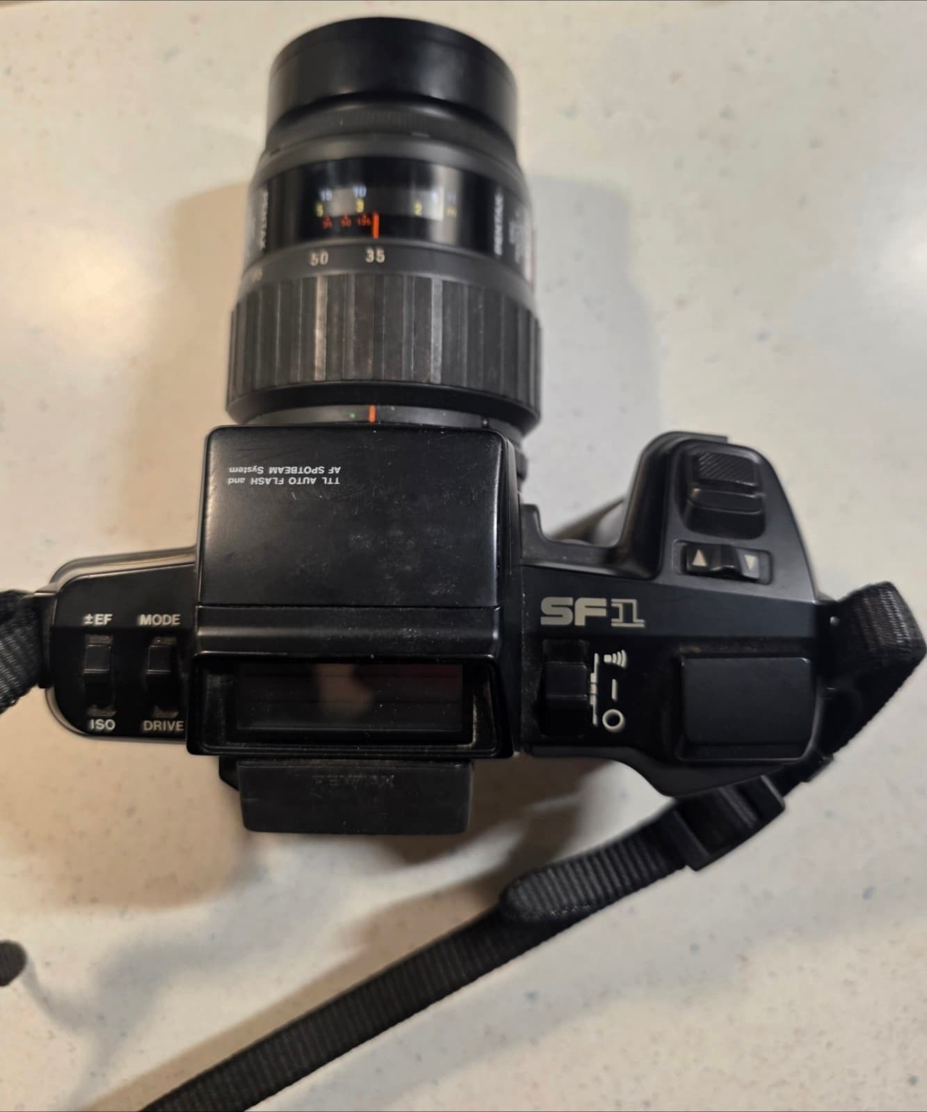 Pentax SF1 35mm SLR Film Camera with 2 lenses - Image 1