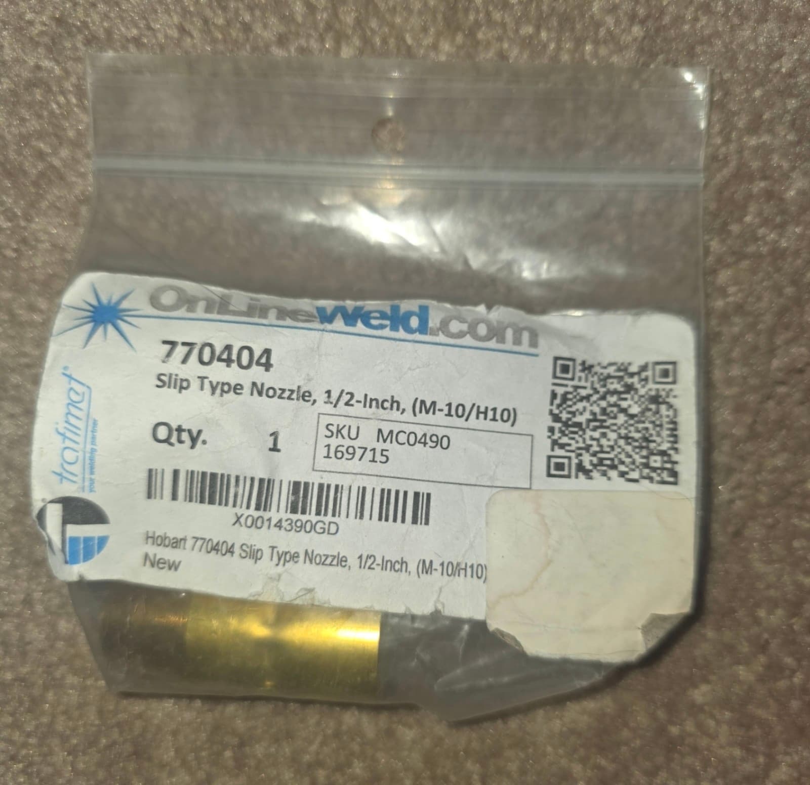 Hobart Welding Nozzle 1.2in - Image 1