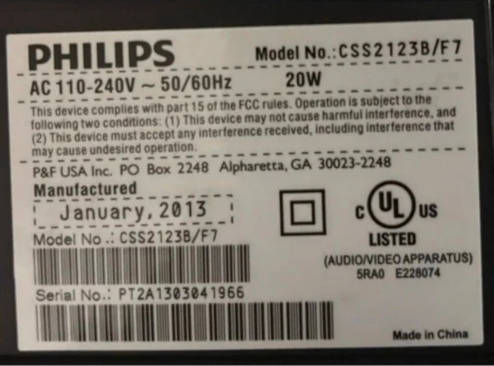 Philips Soundbar & Subwoofer with Remote! 60w 28in - Thumbnail 3