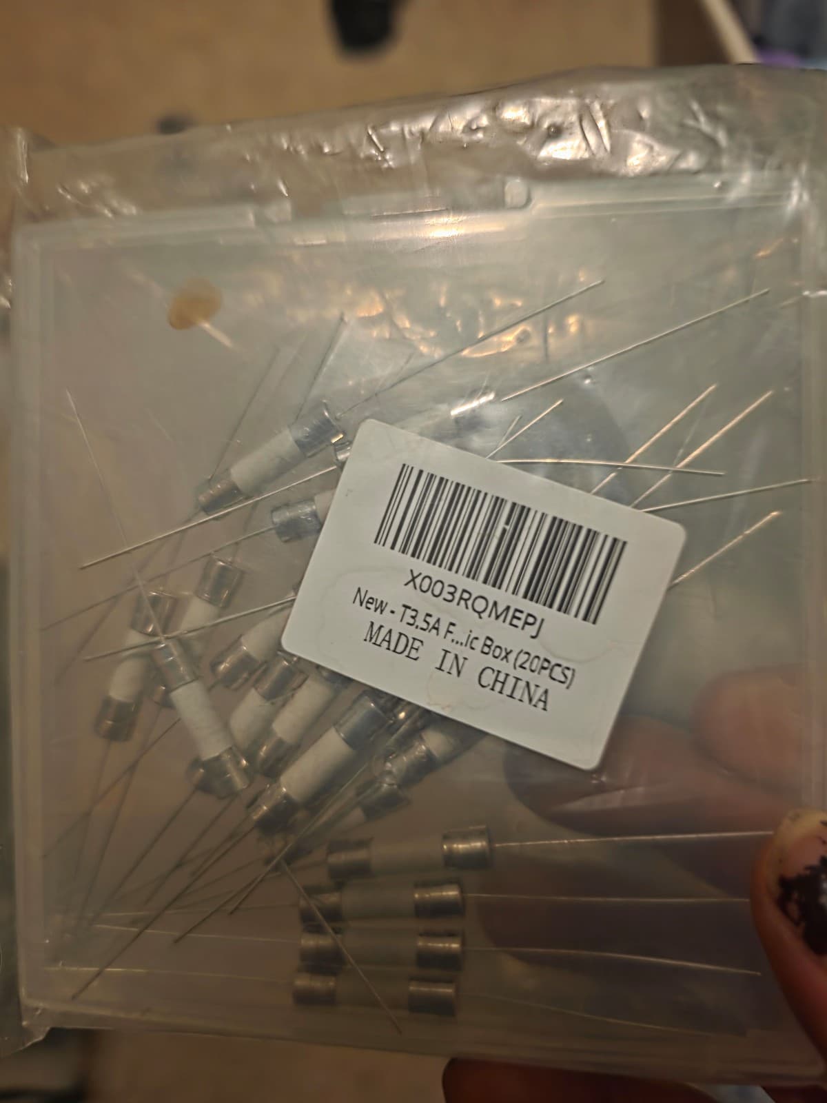 Fuses 20pcs 5*20mm Ceramic Fuse With Pin Fast Break Fuse 5x20mm 250V 3.5A - Thumbnail 3