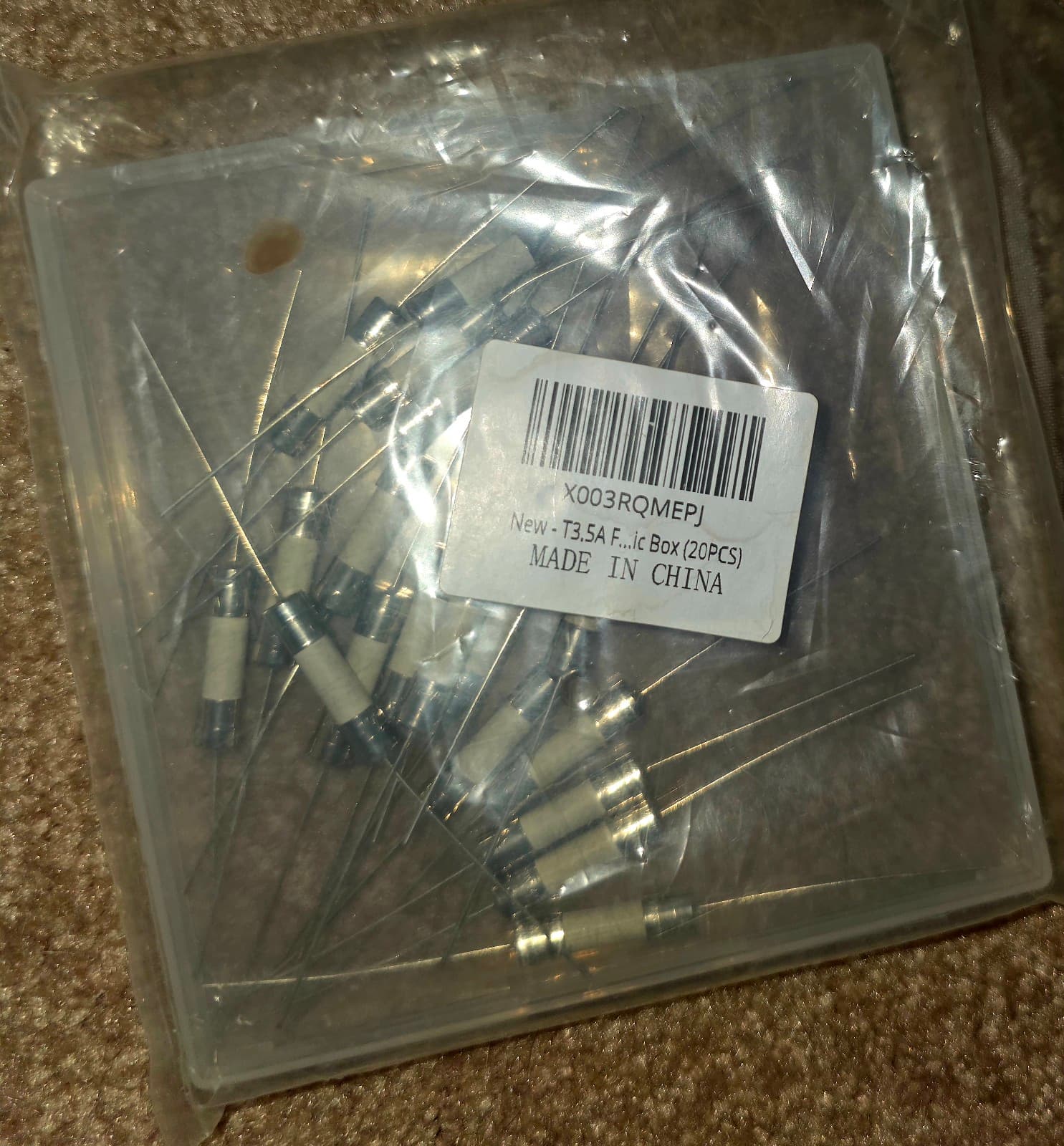 Fuses 20pcs 5*20mm Ceramic Fuse With Pin Fast Break Fuse 5x20mm 250V 3.5A - Thumbnail 6