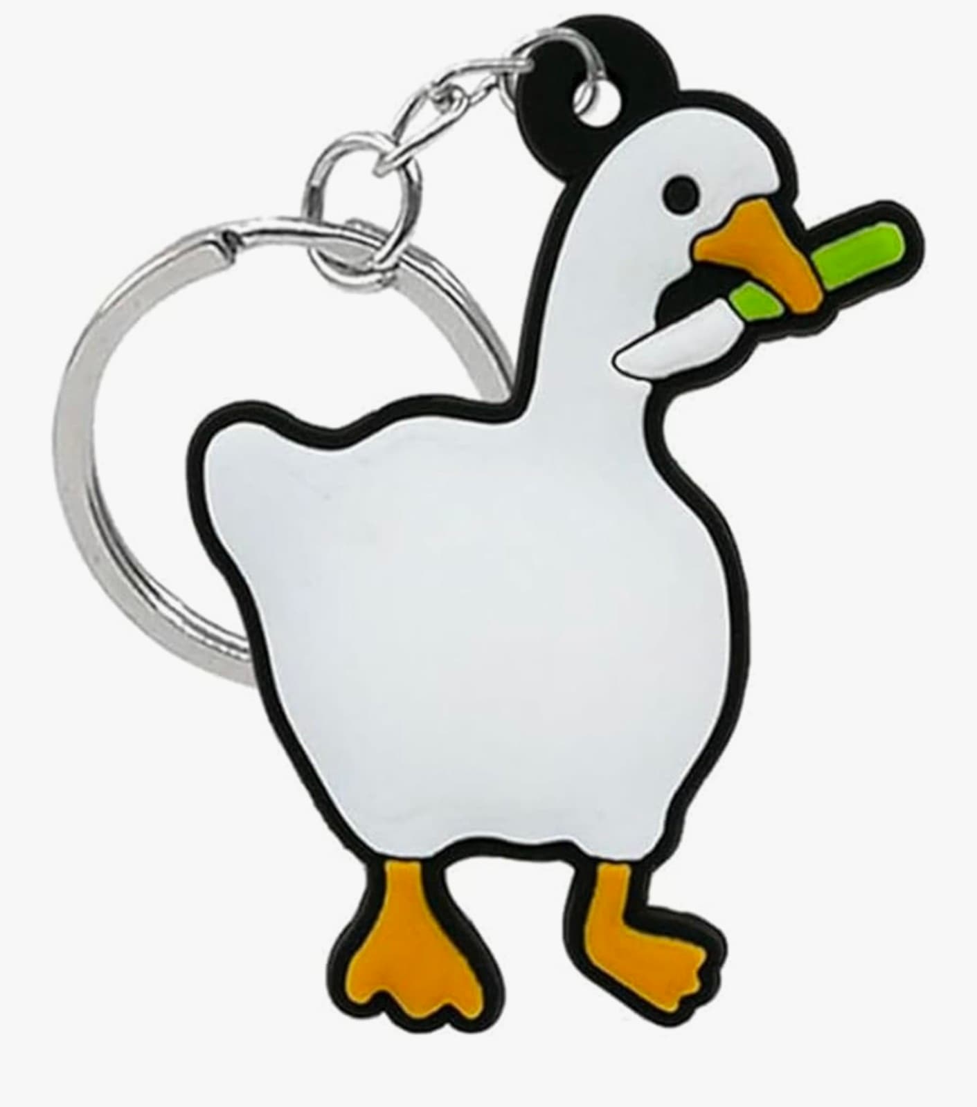 Goose with a Knife Keychain - Image 1