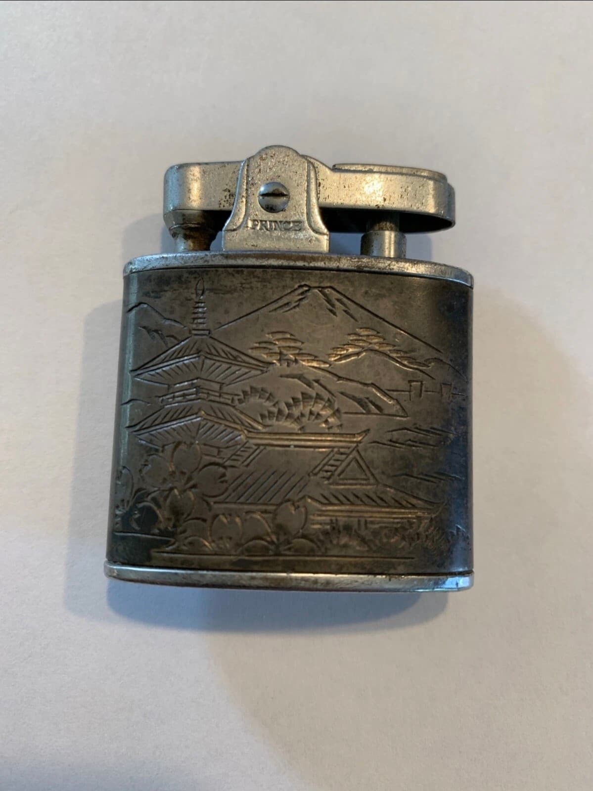 Prince Japanese Sterling Silver 950 Cigarette Table Lighter - Image 1