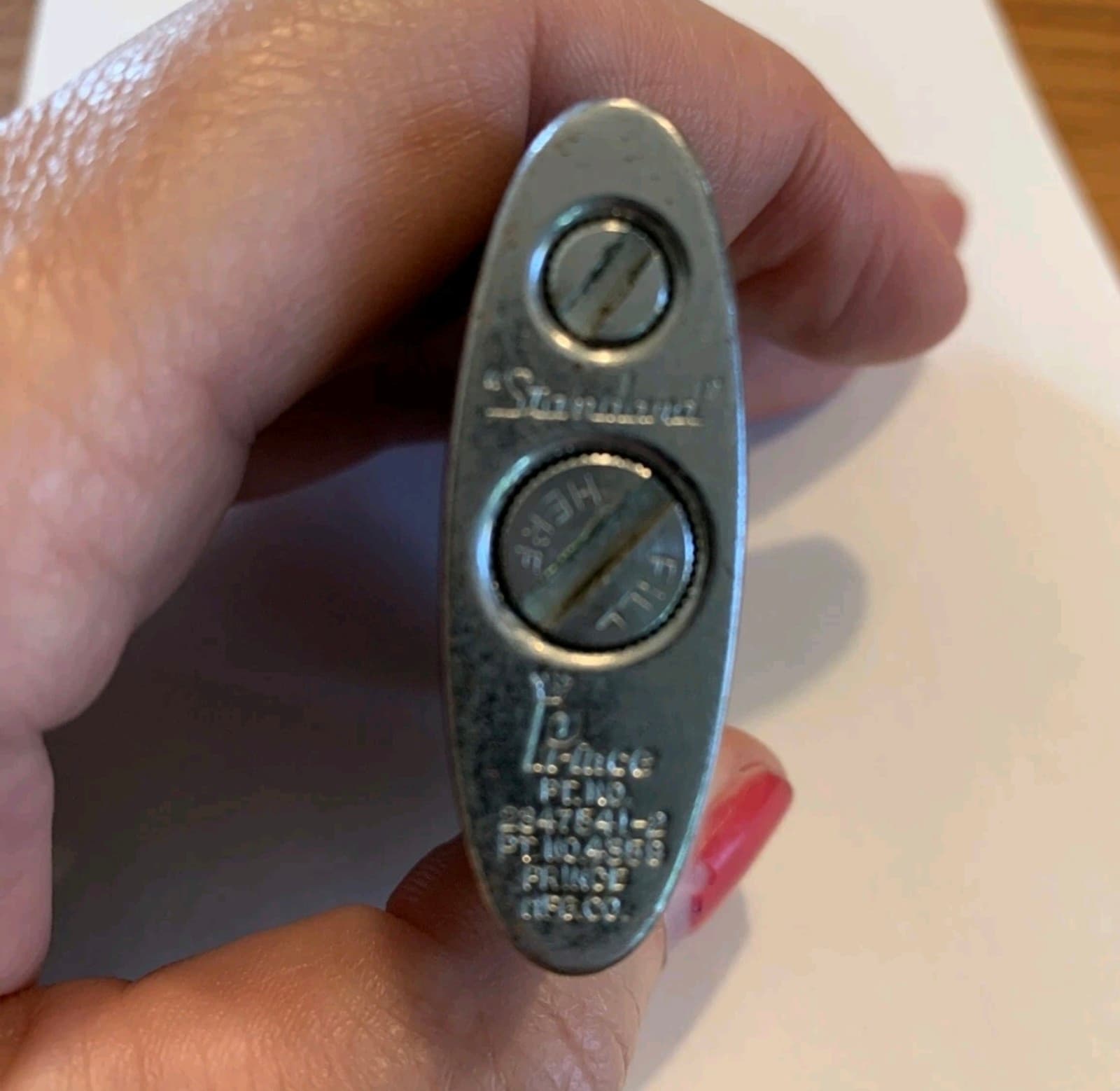 Prince Japanese Sterling Silver 950 Cigarette Table Lighter - Thumbnail 3