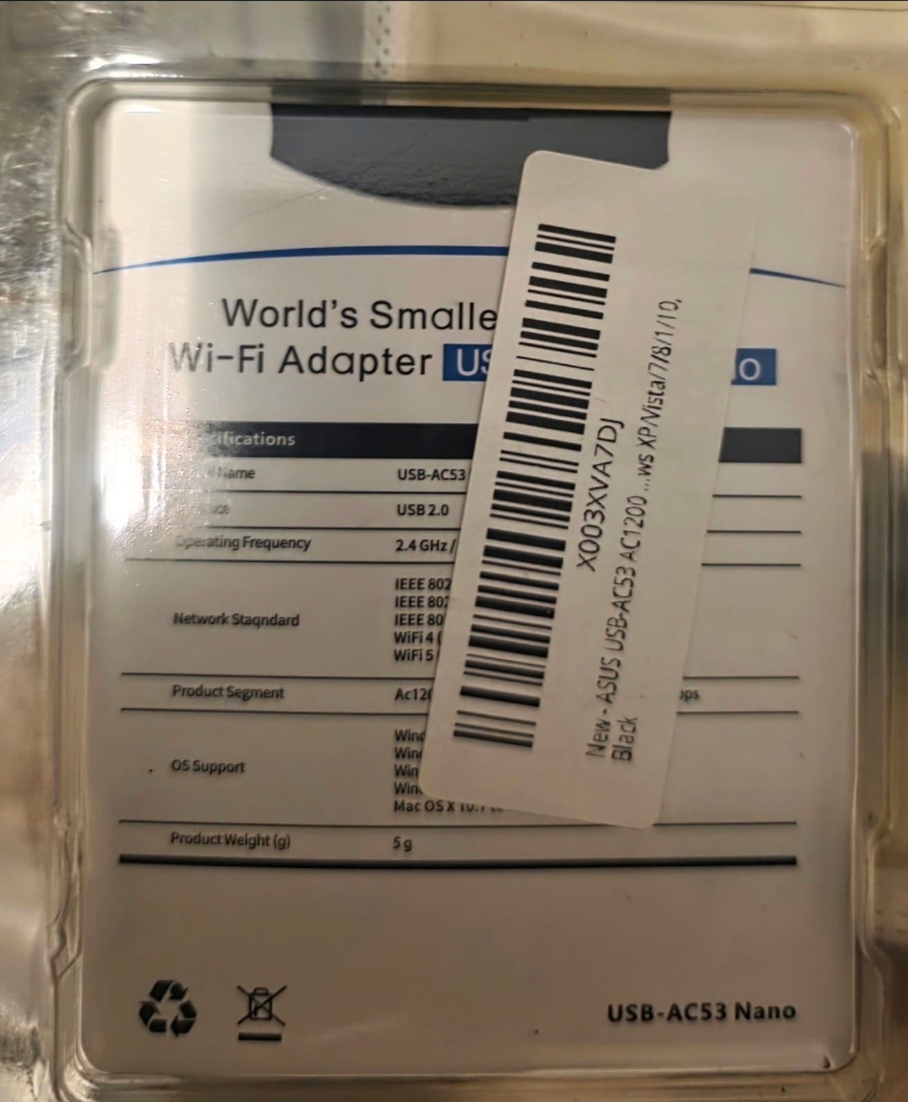 USB Wifi Adapter ASUS USB-AC53 Dual-Band - Thumbnail 2