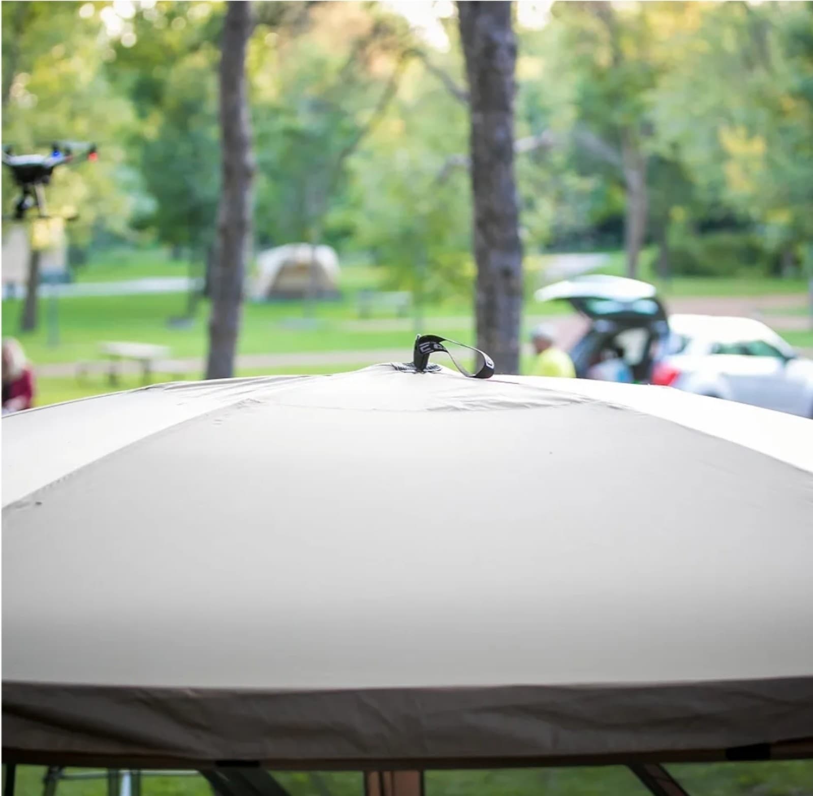 CLAM Quick-Set Outdoor Portable Escape Sky/Sky Camper Screened Gazebo Canopy Ten - Thumbnail 3