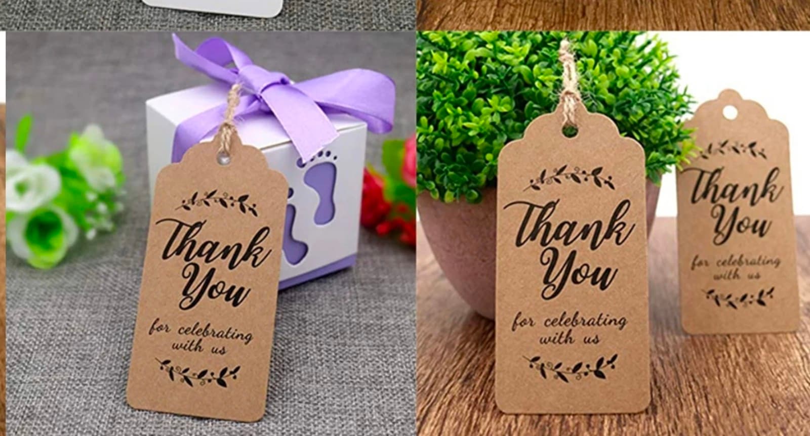 Thank You Gift Tags 100ct - Thumbnail 2