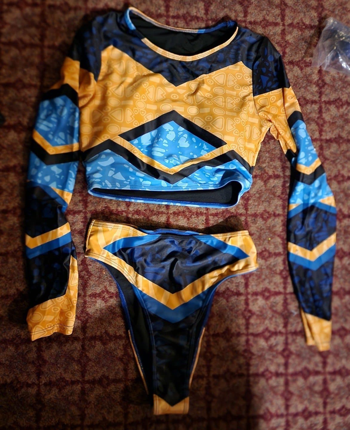 DSFEOIGY Low Waist Two Piece Bikini Long Sleeved - Thumbnail 5