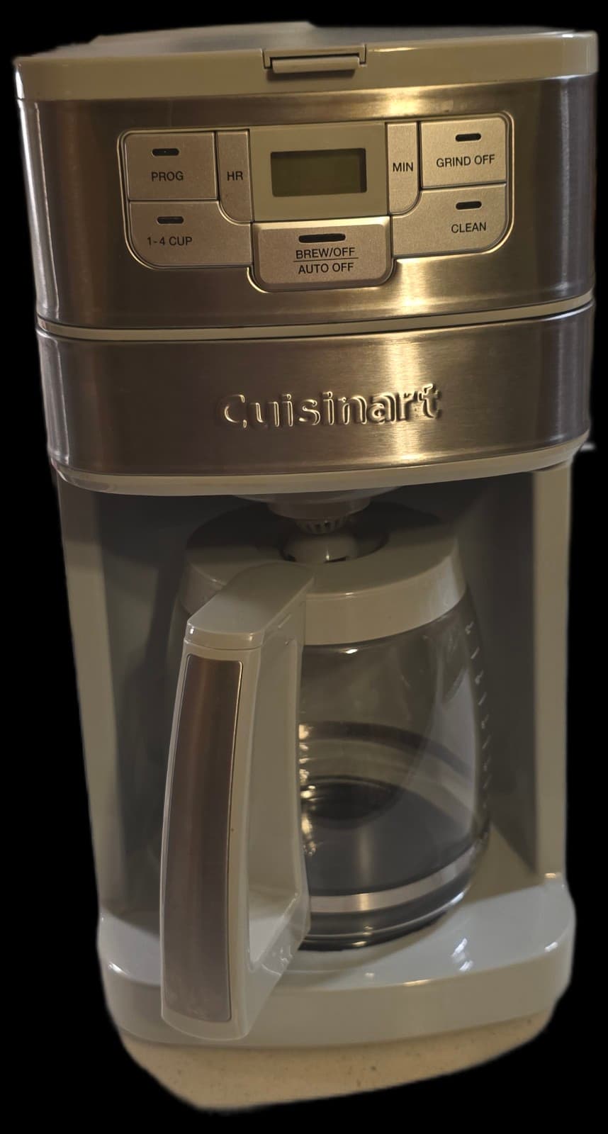 Cuisinart Grind & Brew 12 Cup Coffeemaker Gray/Stainless Steel - Image 1