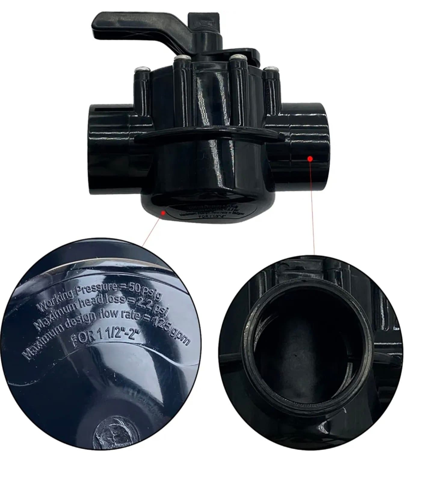 Hayward PSV2S2 2-Way CPVC Diverter Valve 2-2.5 Inch - Thumbnail 4