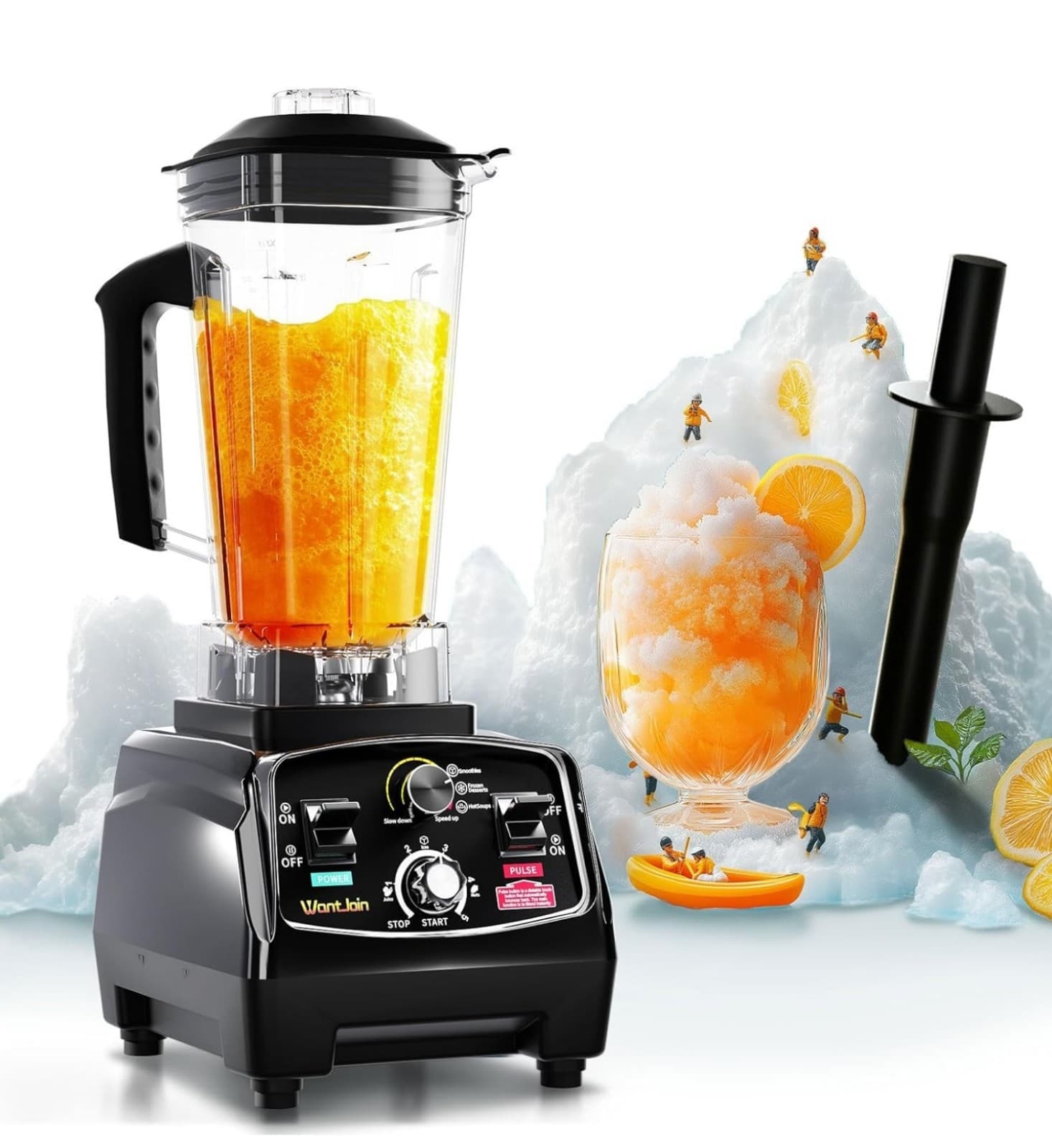 WantJoin Professional Blender, ETL listed 68oz Commercial Blender for kitchen - Image 1