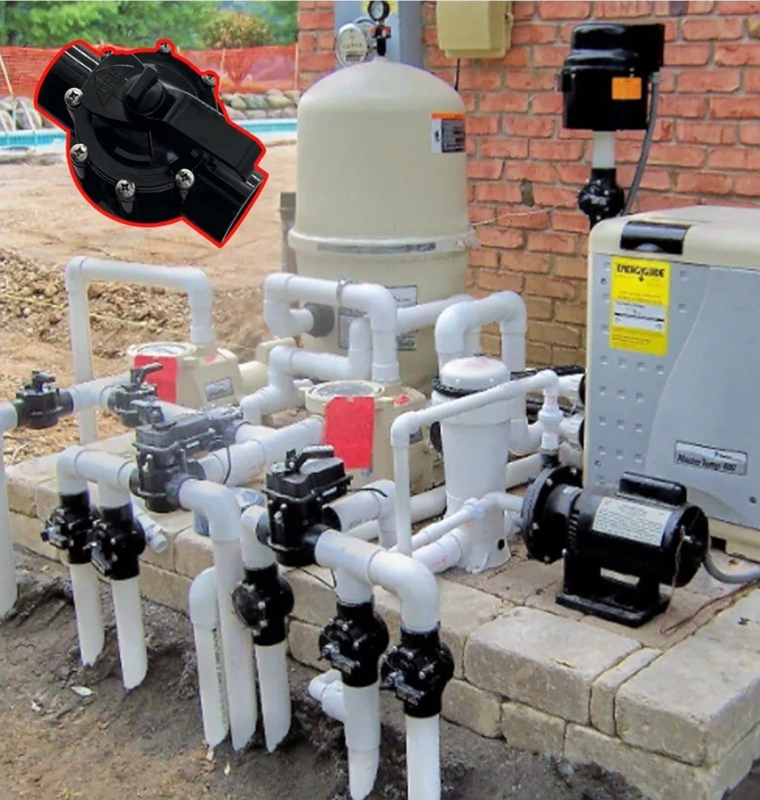 Hayward PSV2S2 2-Way CPVC Diverter Valve 2-2.5 Inch - Thumbnail 2