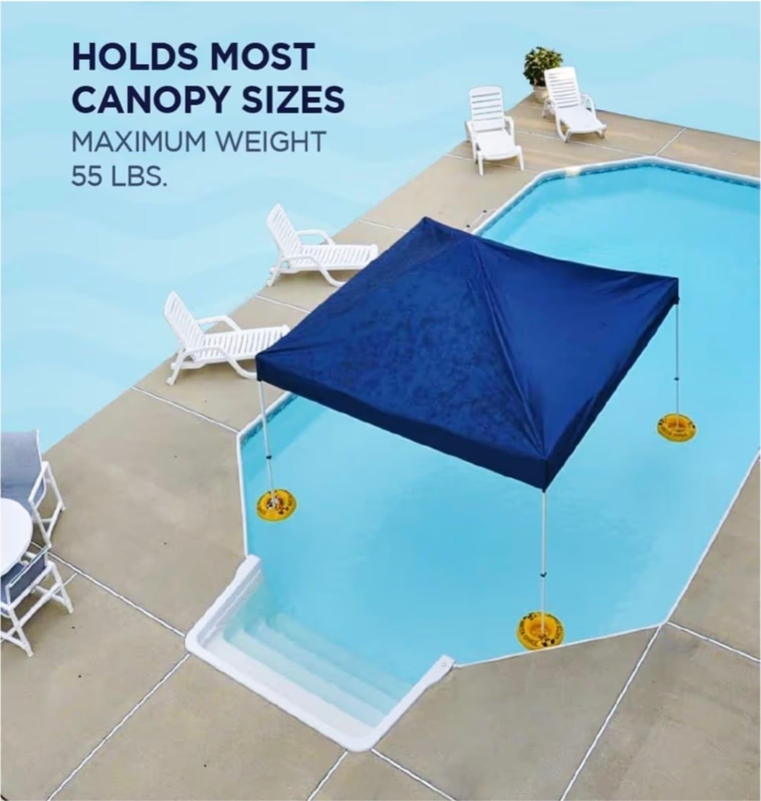 Water Shade Canopy Float Kit & Wind Anchor Bundle - Thumbnail 7