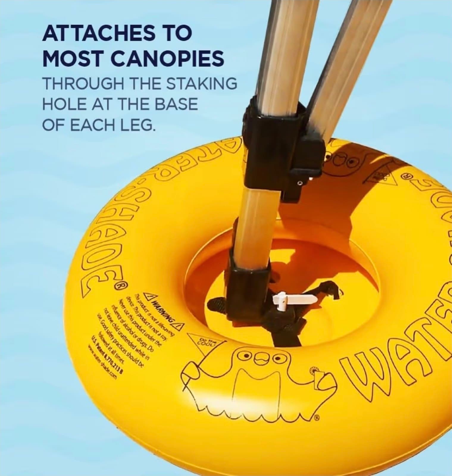 Water Shade Canopy Float Kit & Wind Anchor Bundle - Thumbnail 6