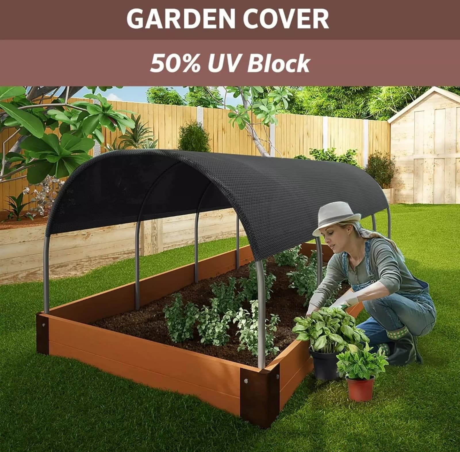 Coolaroo 6ft x 15ft shade barrier - Thumbnail 5