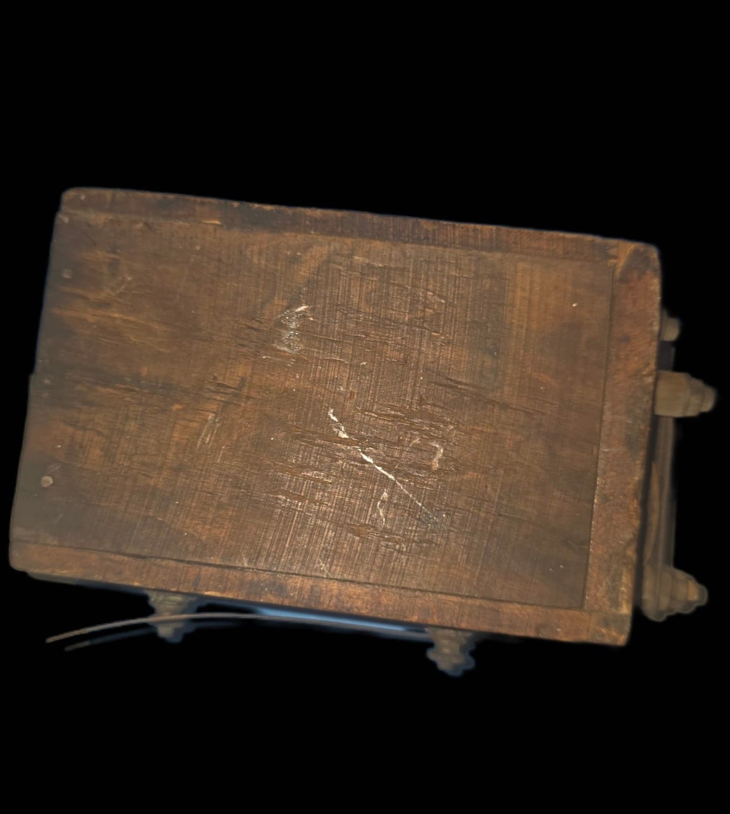 antique wooden auto battery marked Ford 1908 model T 5 x 3 x 2 original - Thumbnail 2