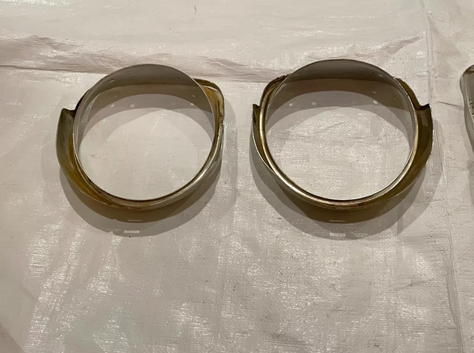 1965 Chevy Impala Headlight Bezel Headlamp Grill Extension Molding Trim Set of 2 - Thumbnail 3