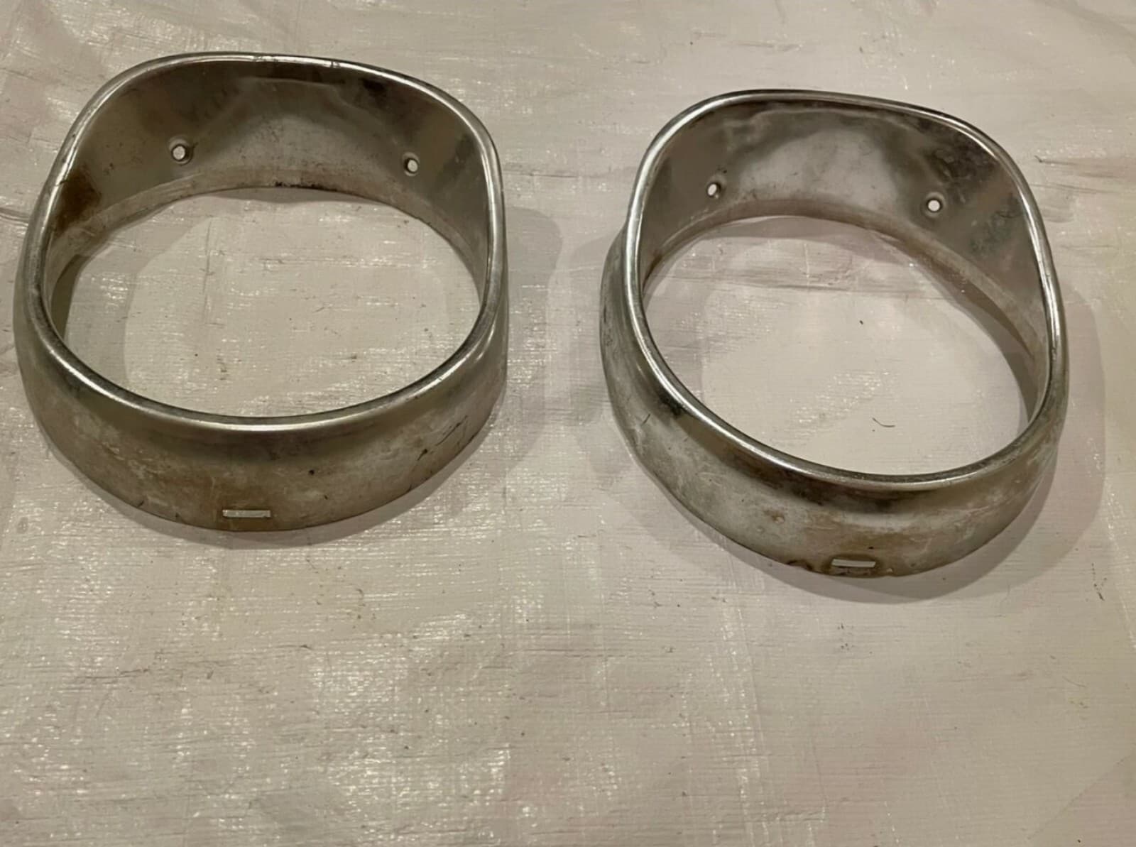 1965 Chevy Impala Headlight Bezel Headlamp Grill Extension Molding Trim Set of 2 - Thumbnail 2