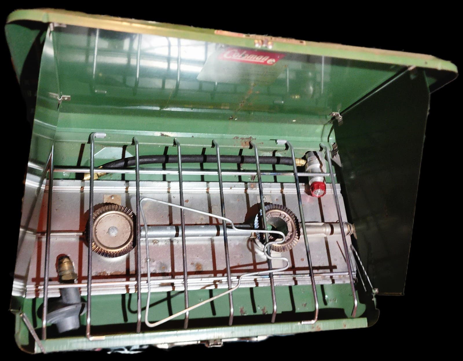 Coleman 2 Burner Suitcase Camping Stove Vintage - Thumbnail 2