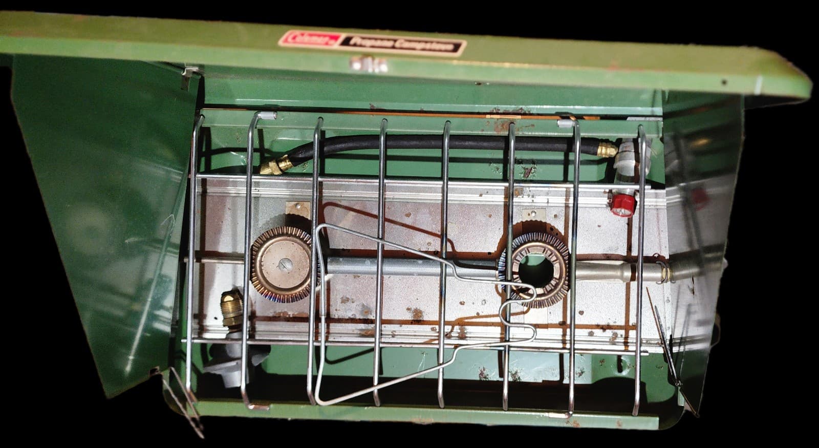 Coleman 2 Burner Suitcase Camping Stove Vintage - Image 1