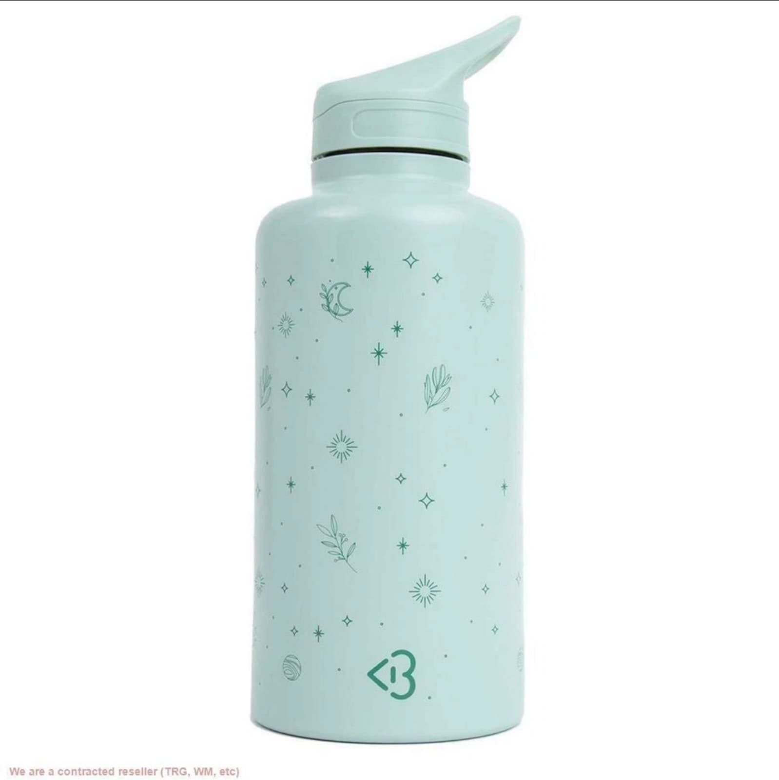 Blogilates 62oz Stainless Steel Water Bottle - Light Mint Green - Image 1