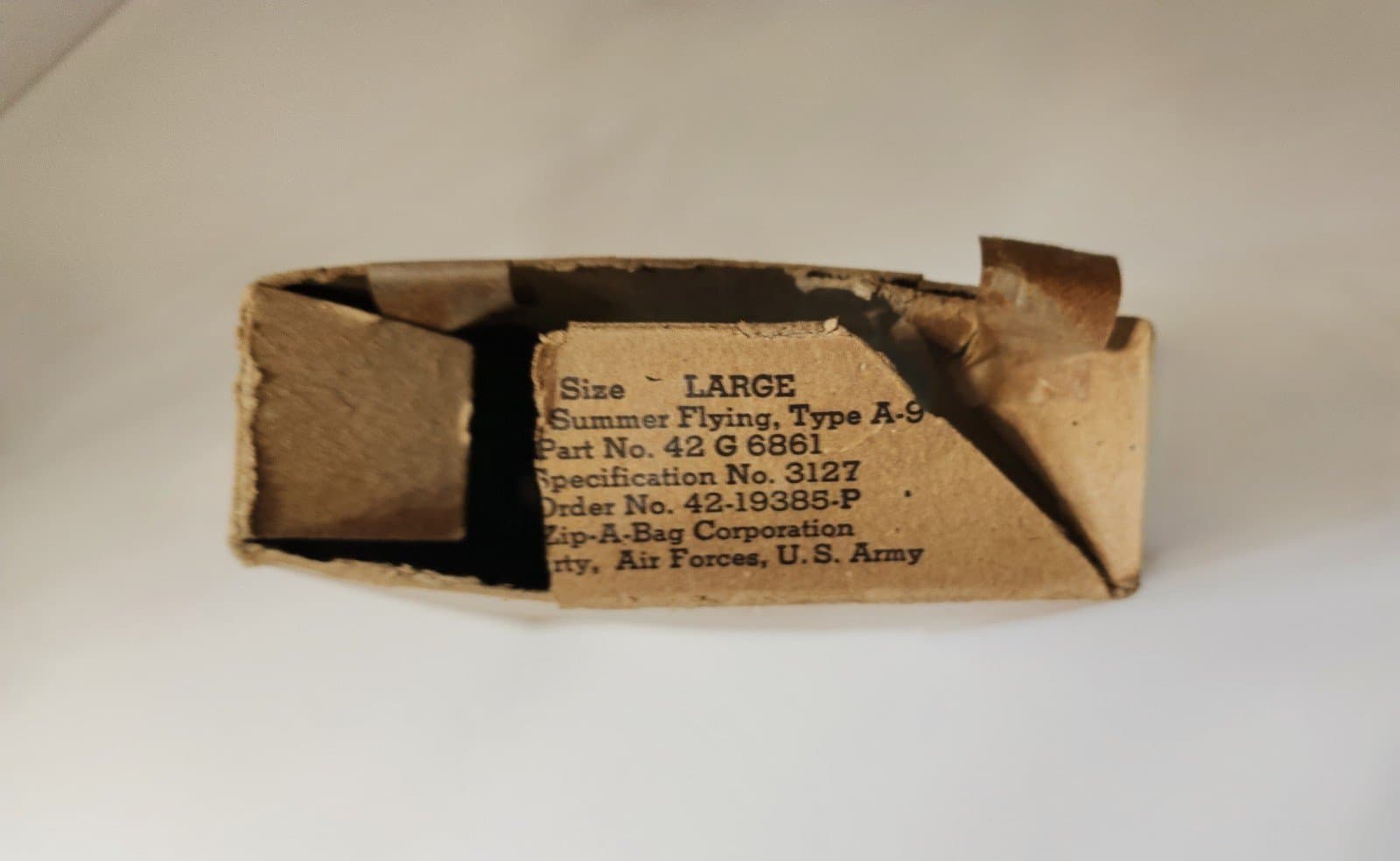 ORIGINAL WW ll A-9 AIR FORCE U.S. ARMY PILOT'S FLYING CAP Large No42-G686 - Thumbnail 9