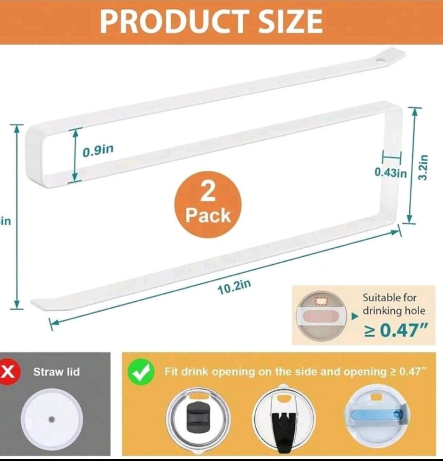 Tumbler Lid Organizer – Space-Saving Cup Lid Storage Holder - Thumbnail 5