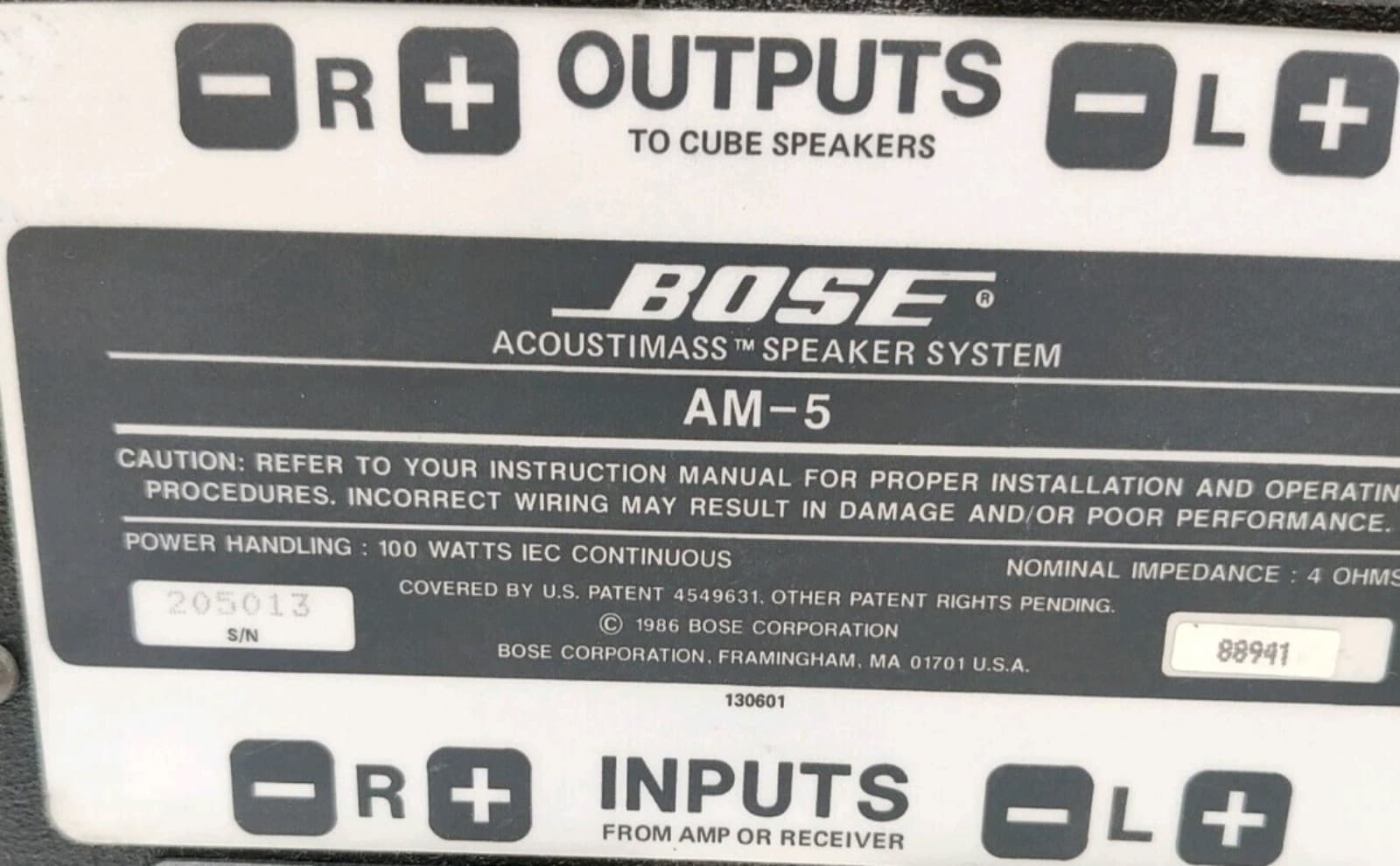 Bose AM-5 Acoustimass Satellite + Subwoofer Speaker System-Tested - Thumbnail 10