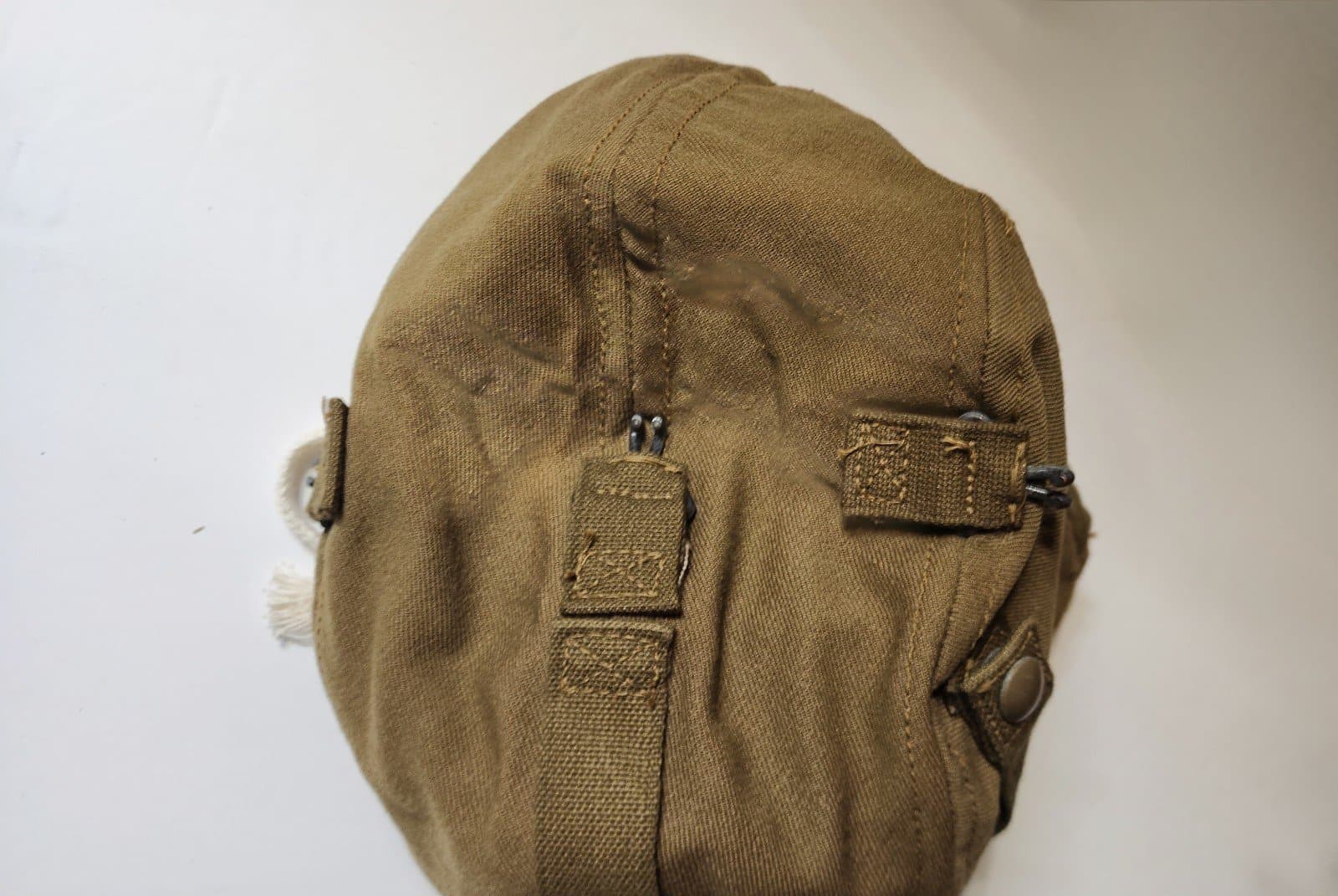 ORIGINAL WW ll A-9 AIR FORCE U.S. ARMY PILOT'S FLYING CAP Large No42-G686 - Thumbnail 8