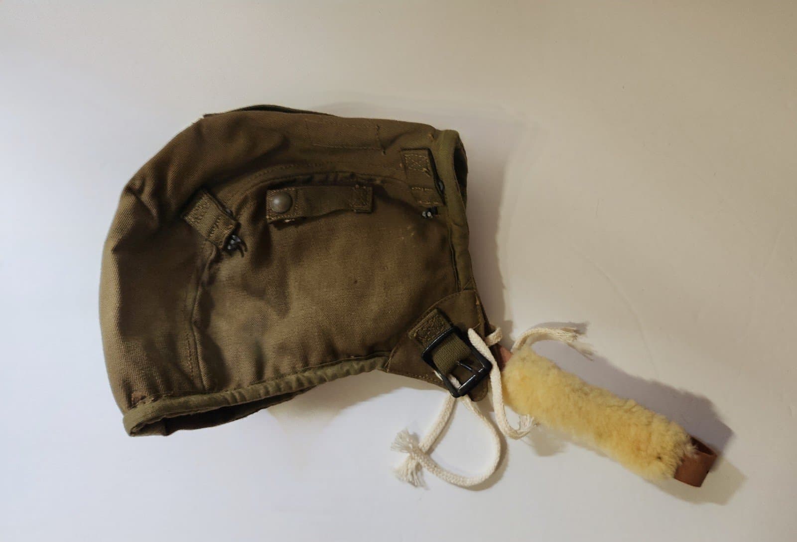 ORIGINAL WW ll A-9 AIR FORCE U.S. ARMY PILOT'S FLYING CAP Large No42-G686 - Image 1