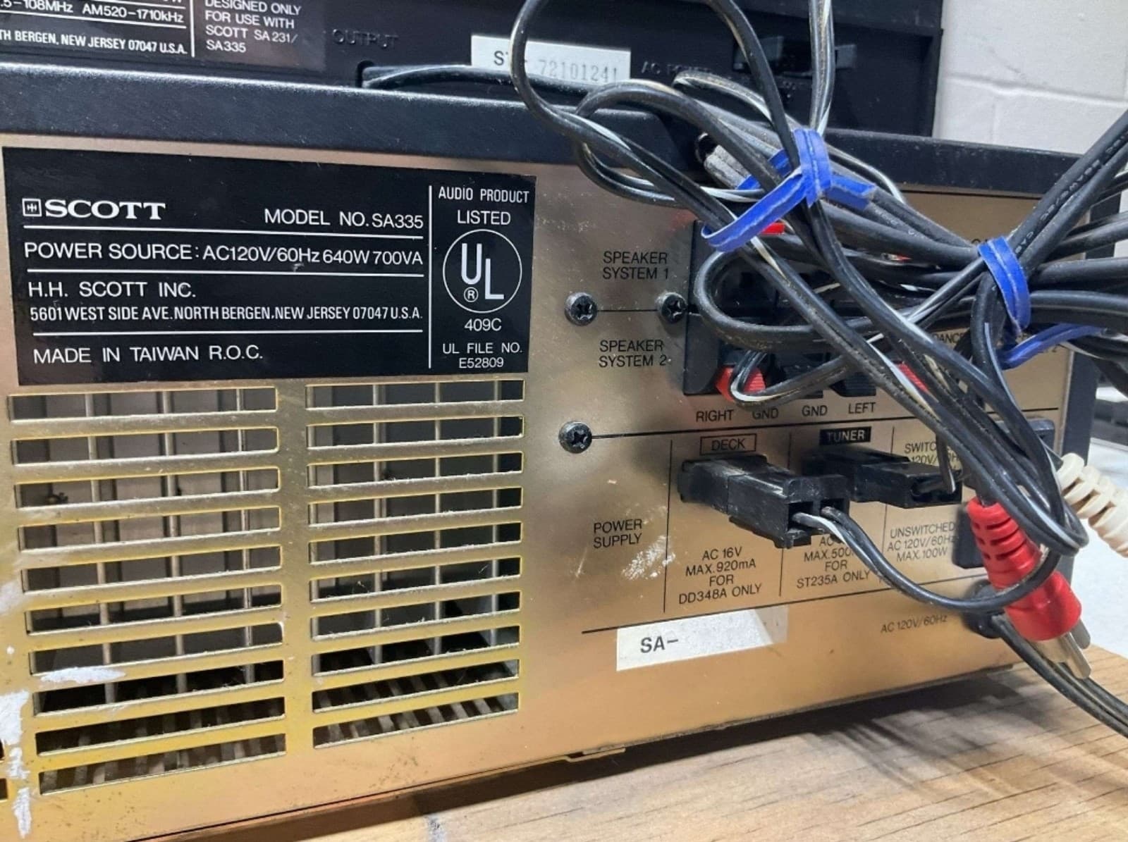 Scott Amplifier Equalizer Synthesizer Cassette Stereo Set - Thumbnail 4