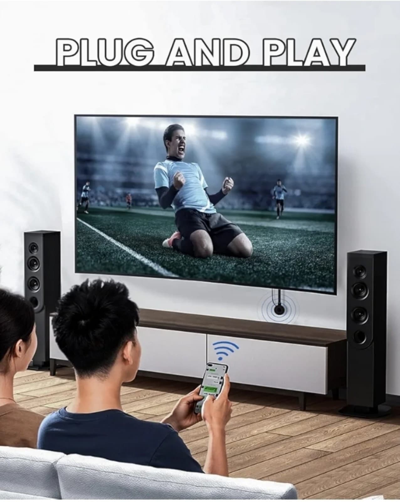 Wireless HDMI Display Dongle Adapter, Plug & Play 1080P/60Hz, 2.4/5G Streaming f - Thumbnail 8