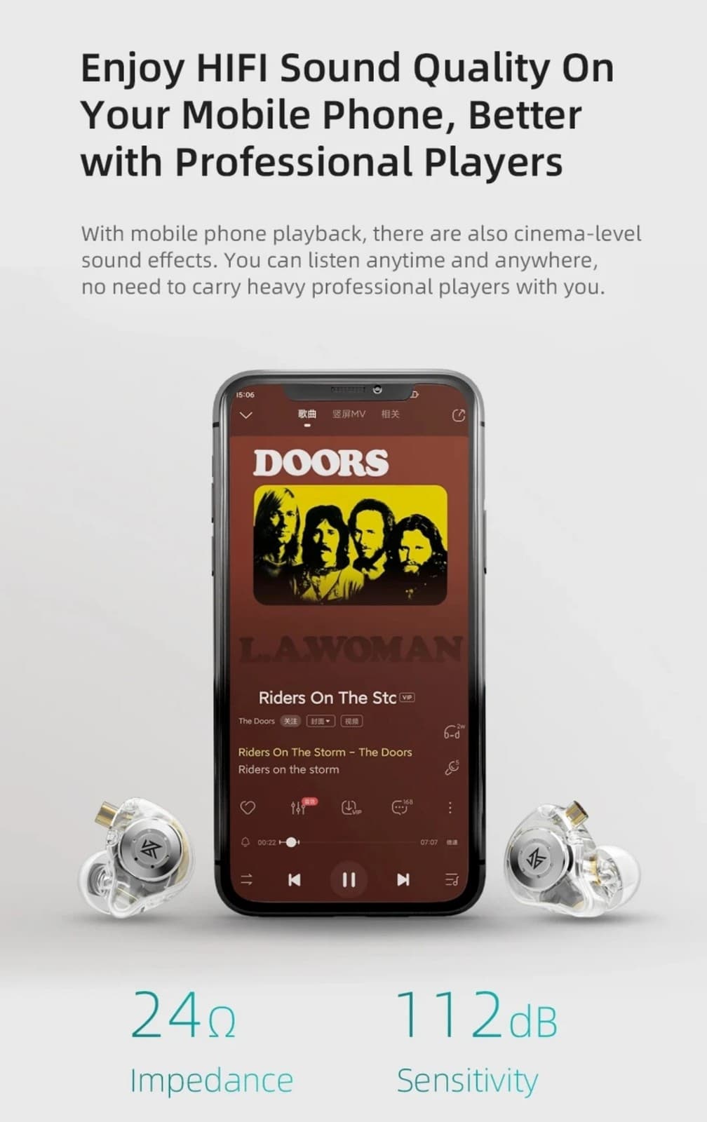 Earphones Dynamic In Ear Monitor HiFi Headphones Bass Stereo Earplugs - Thumbnail 5