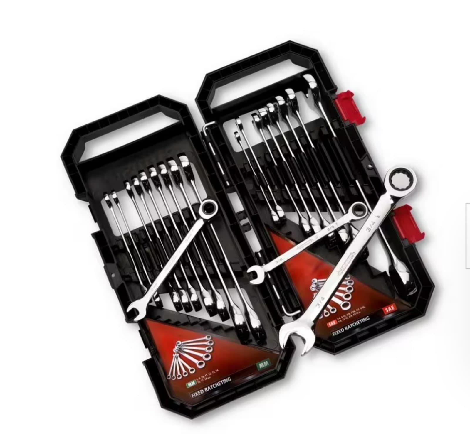 Husky 20pc Ratcheting SAE/MM Combination Wrench Set - Image 1