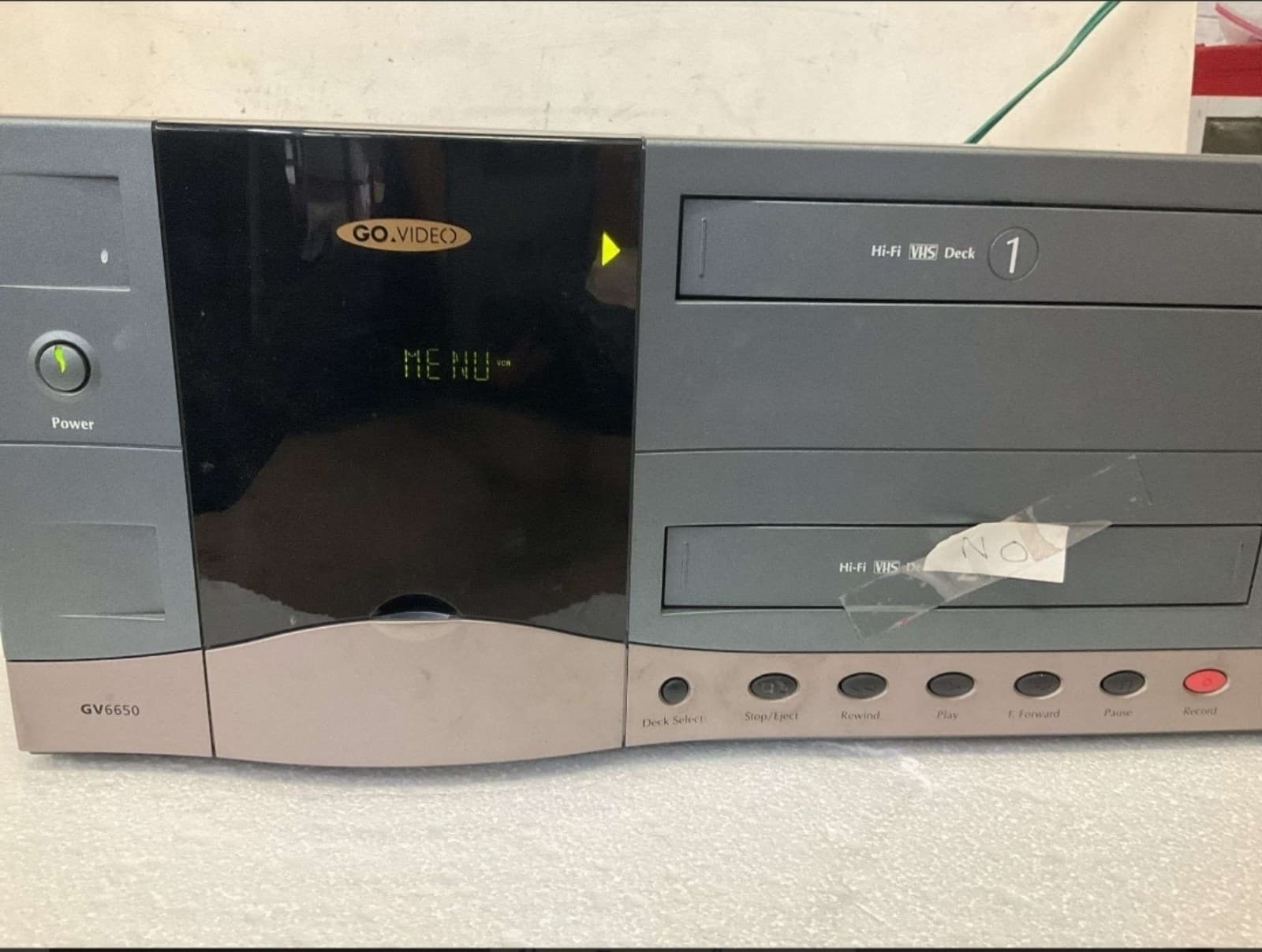 Go video GV6650 VHS recorder - Image 1