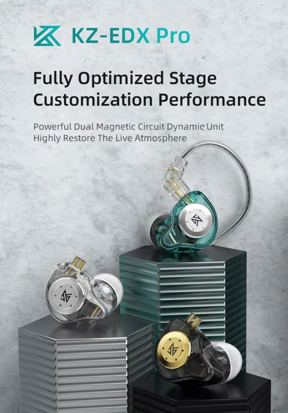 Earphones Dynamic In Ear Monitor HiFi Headphones Bass Stereo Earplugs - Thumbnail 3