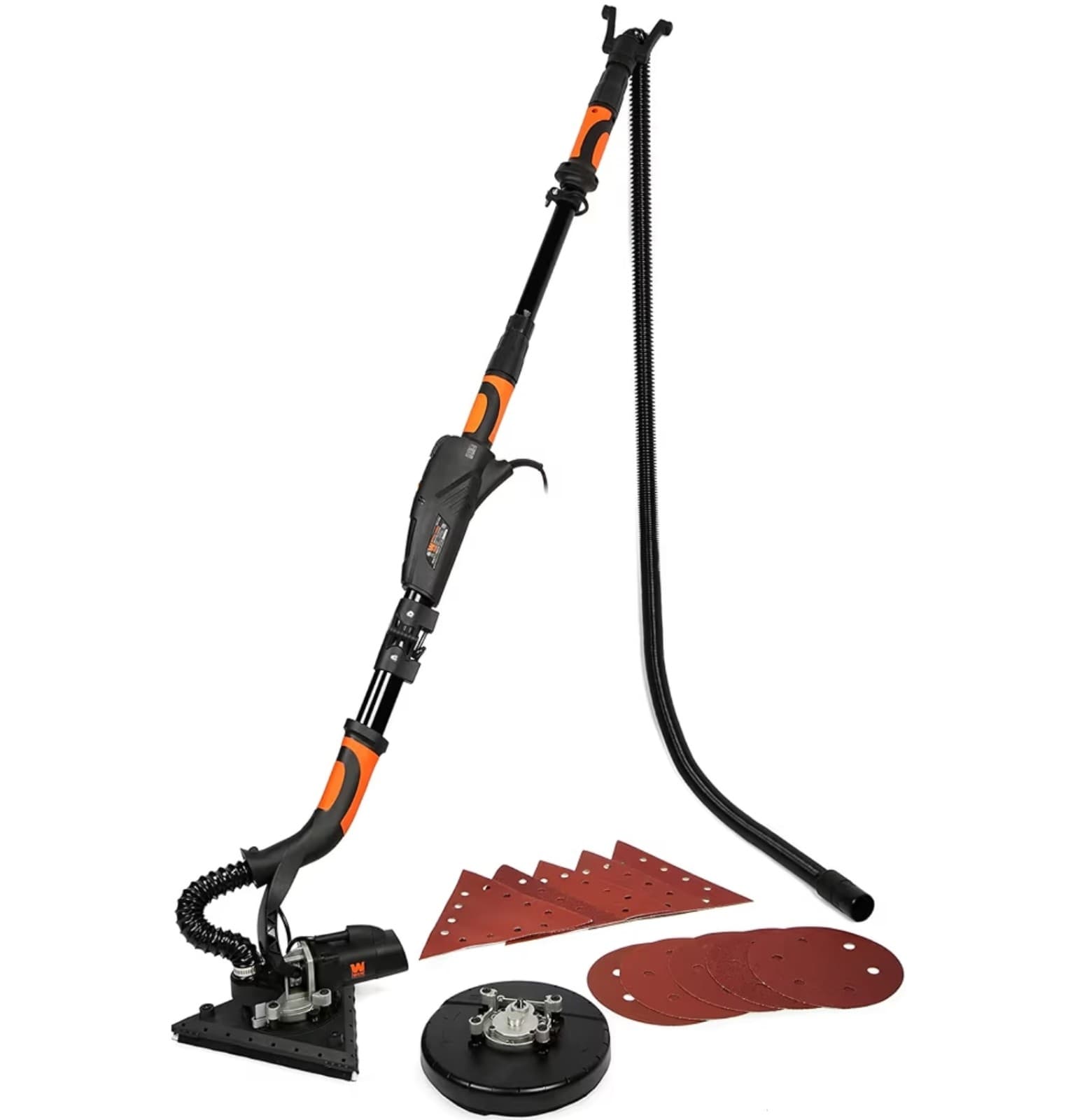 Dual-Head Drywall Sander with 15-Foot Dust Hose - Thumbnail 3