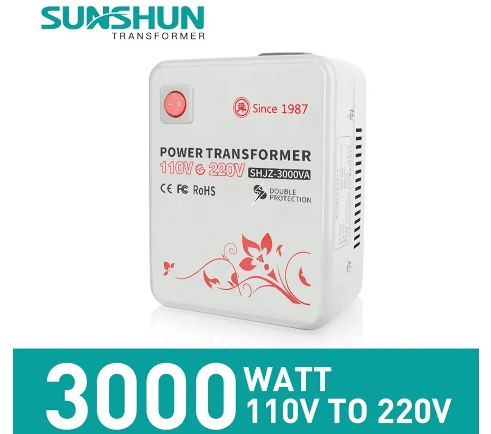 Step Up Voltage 110v to 220v Converter Heavy Duty Voltage Transformer with Temp - Thumbnail 6