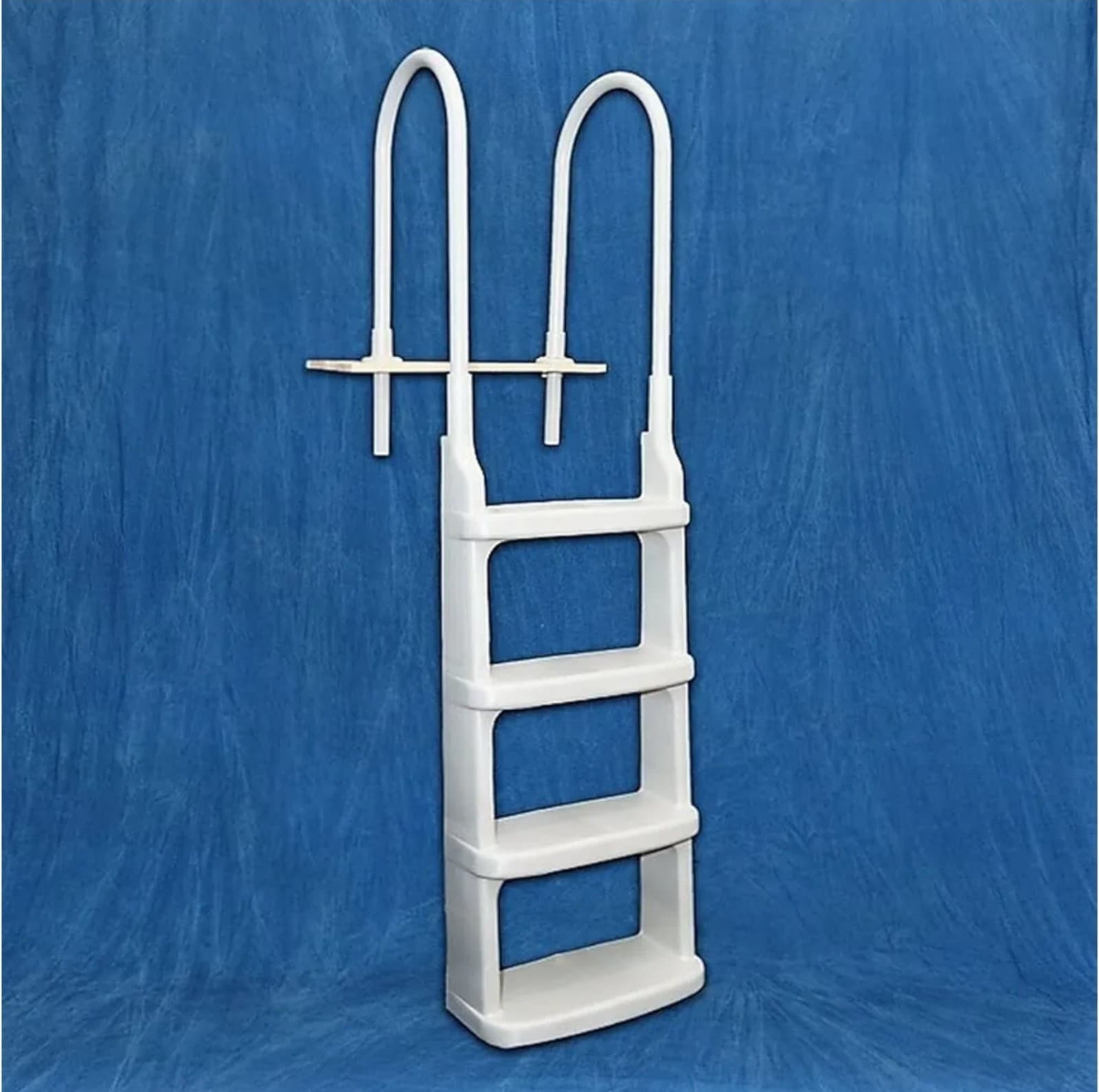 Main Access Easy Incline White Pool Deck Ladder for 48 to 54 Inch Above Ground P - Thumbnail 6