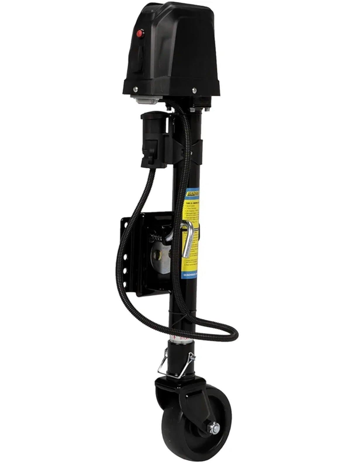 Seachoice Electric Jack with Caster and 7-way Connector, 1,500 lb - Image 1