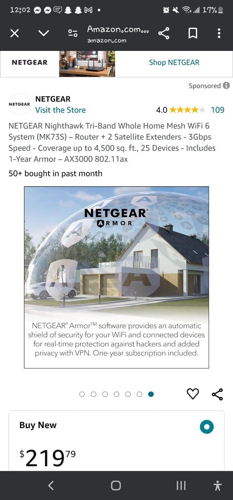 Netgear Nighthawk AX3000 WiFi 6 Mesh System with One Year Advanced Internet Se - Thumbnail 6