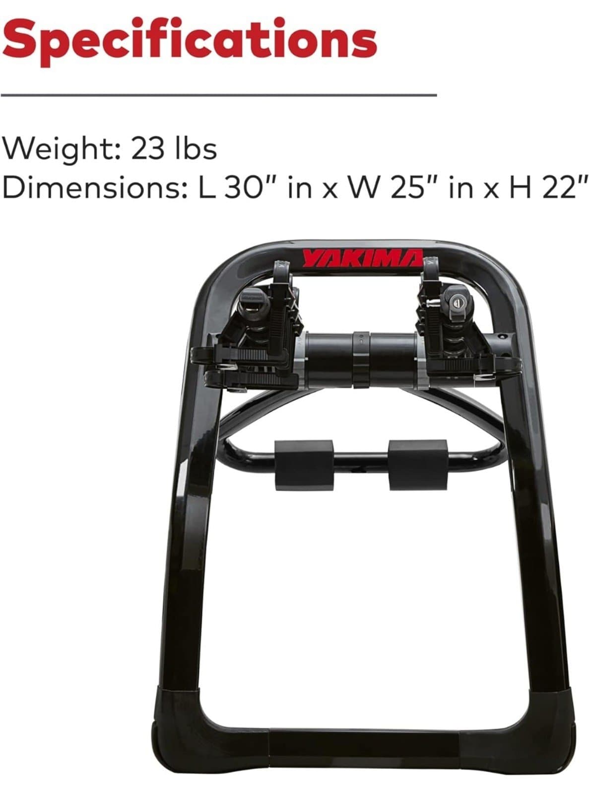 Yakima FullBack 3 Premium Trunk Bike Rack, Holds 3 Bikes, Tool-Free Installation - Thumbnail 8