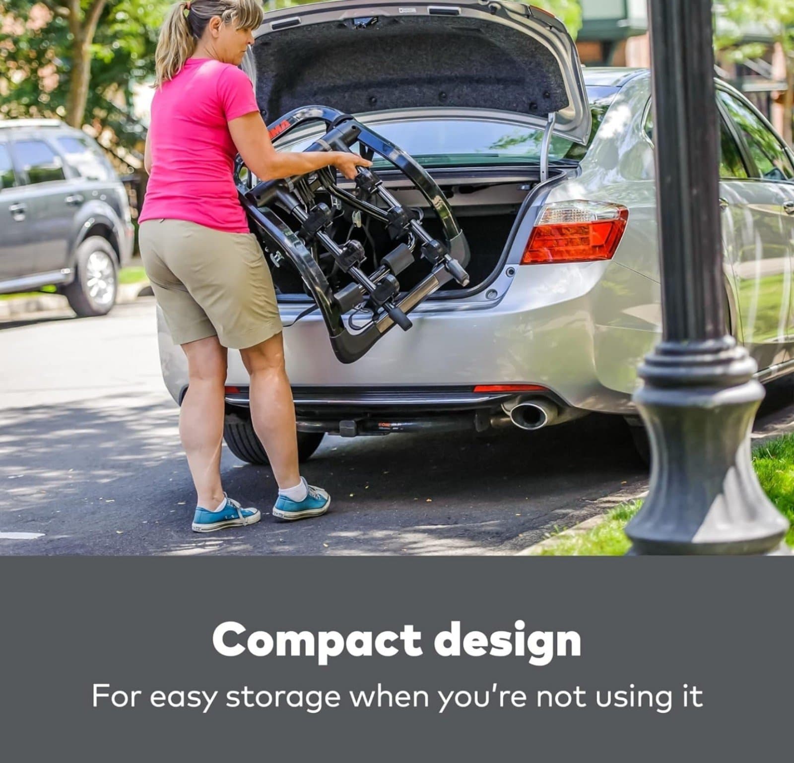 Yakima FullBack 3 Premium Trunk Bike Rack, Holds 3 Bikes, Tool-Free Installation - Thumbnail 6