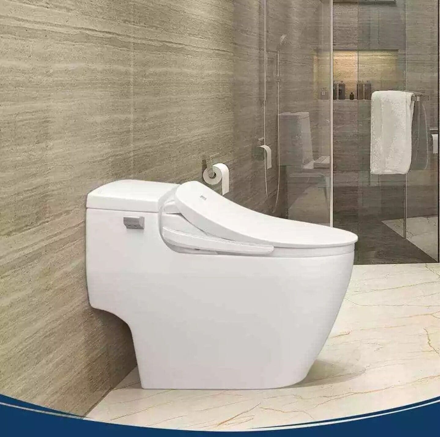 HD-7000 Electric Bidet Seat for Elongated Toilets, White - Thumbnail 7