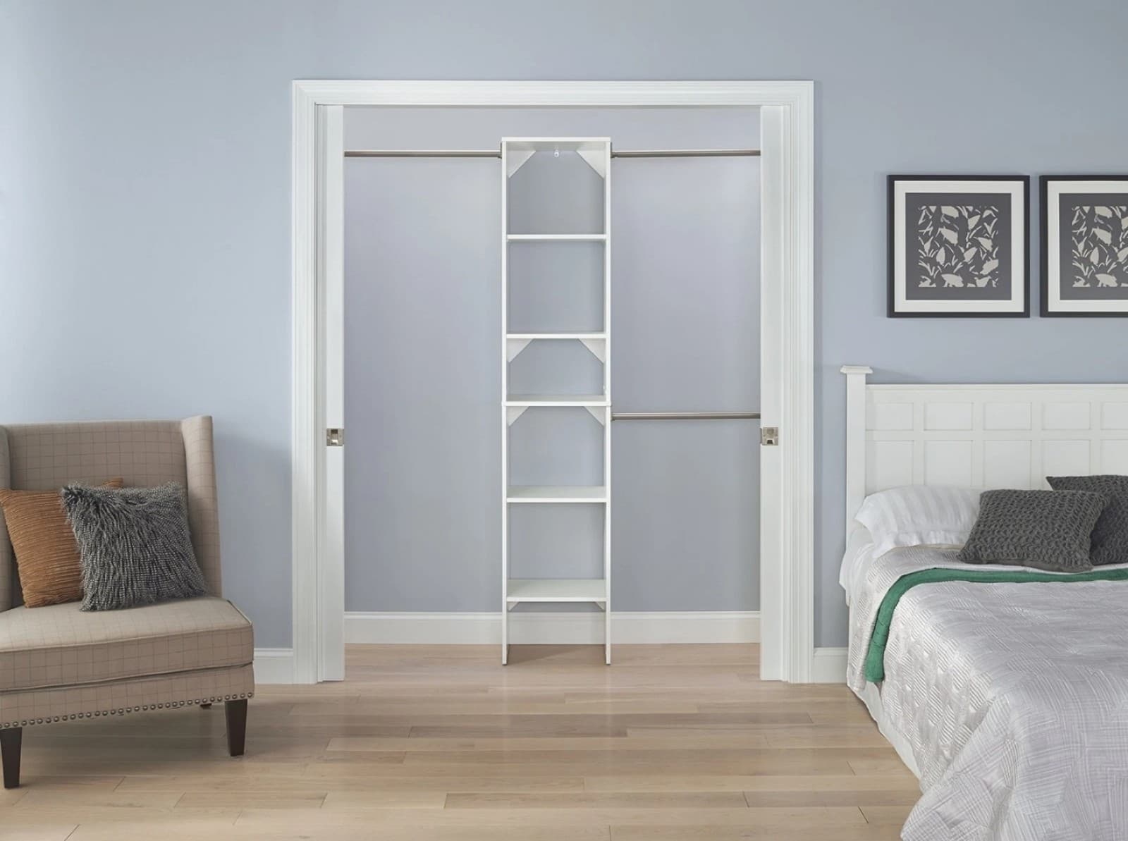 ClosetMaid SuiteSymphony 25-Inch Tower Closet Organizer with Top Shelves - Thumbnail 2