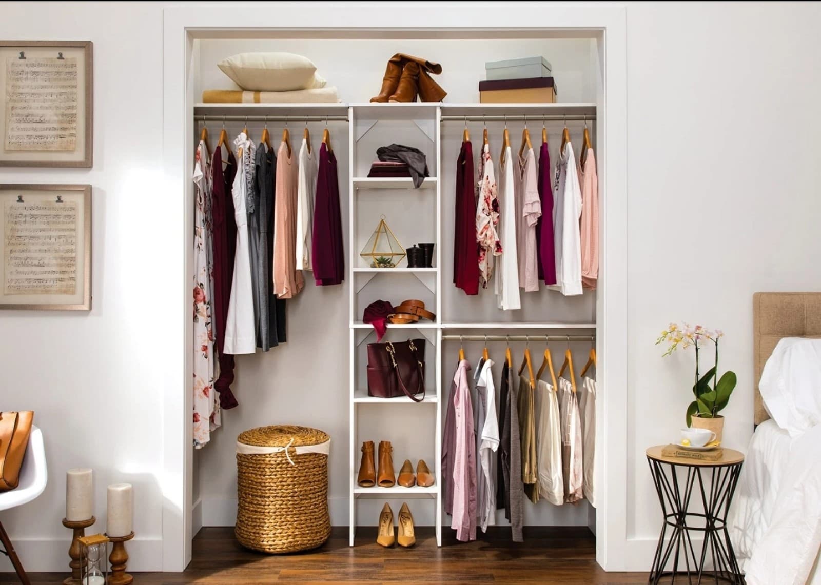 ClosetMaid SuiteSymphony 25-Inch Tower Closet Organizer with Top Shelves - Thumbnail 8