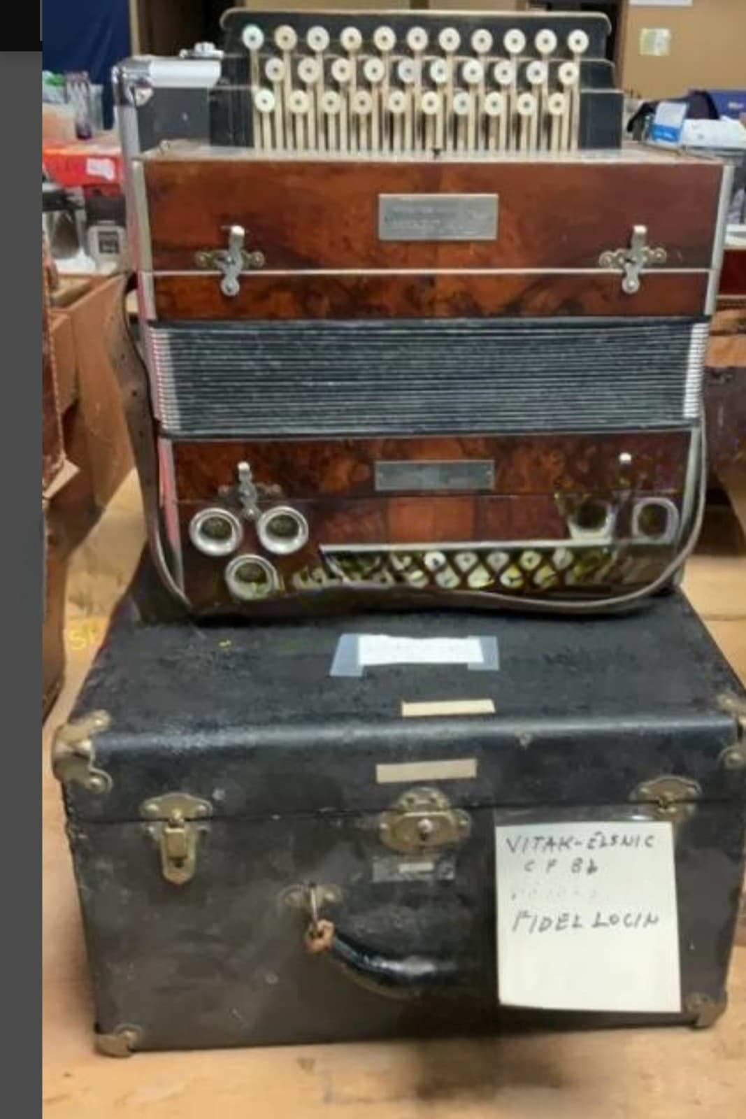 Vitak-Elsnic 31 Button Accordion with Case & Strap - Image 1